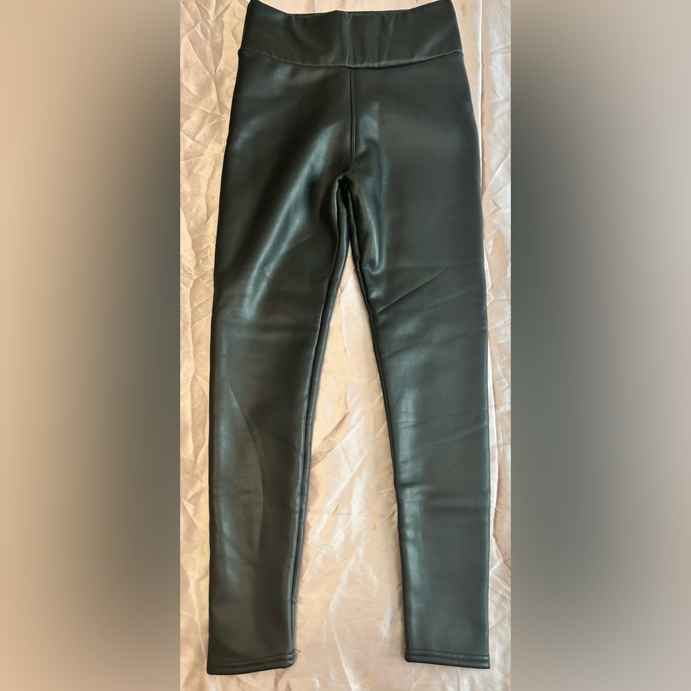 Black Faux Leather Leggings